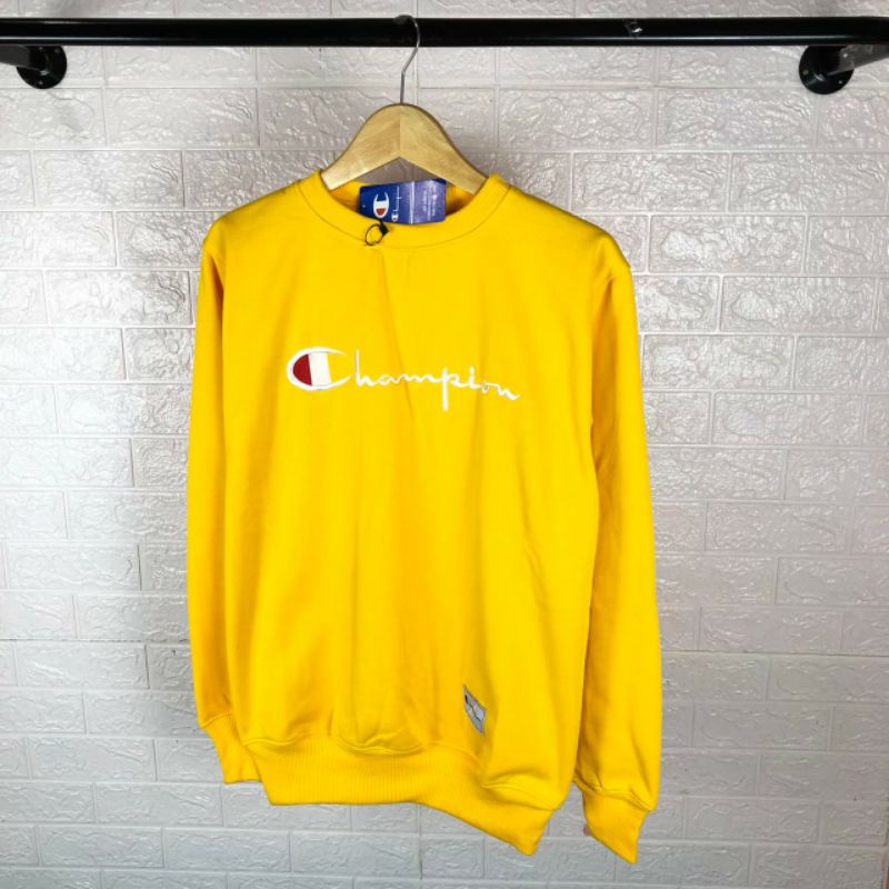 SWEATER CREWNECK CHAMPIONS BORDIR/CREWNECK CHAMPIONS BORDIR/PRIA/WANITA/TERMURAH/COD