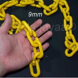 Special Price rantai plastik besar (kuning) 9mm / rantai plastik distro / gantungan