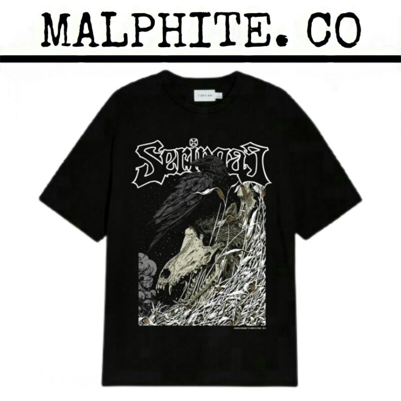 Kaos Baju T-Shirt Seringai Tee Lagu Band Musik Lokal Merch Heavy Metal Punk Rock And Roll Vintage Ov