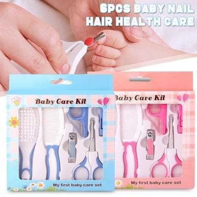 Baby Care Kit Set 6pcs Grooming Kit Infant Kids Nail Hair Baby Care