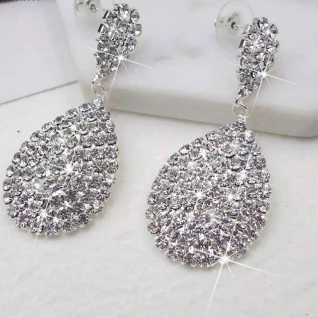 Grosir (SSC) ANTING SELEBGRAM ANTING PENGANTIN ANTING GLAMOUR ANTING KOREA Premium Termurah