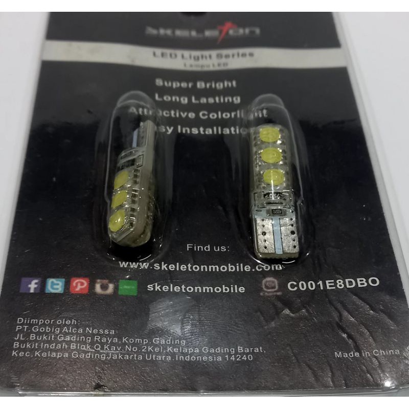 Lampu Kecil Atau Lampu Tancep LED T10 SKT-SL6SW