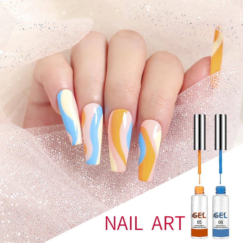 Nail Art Liner Gel Painting Set / UV Gel Painting Nail Art