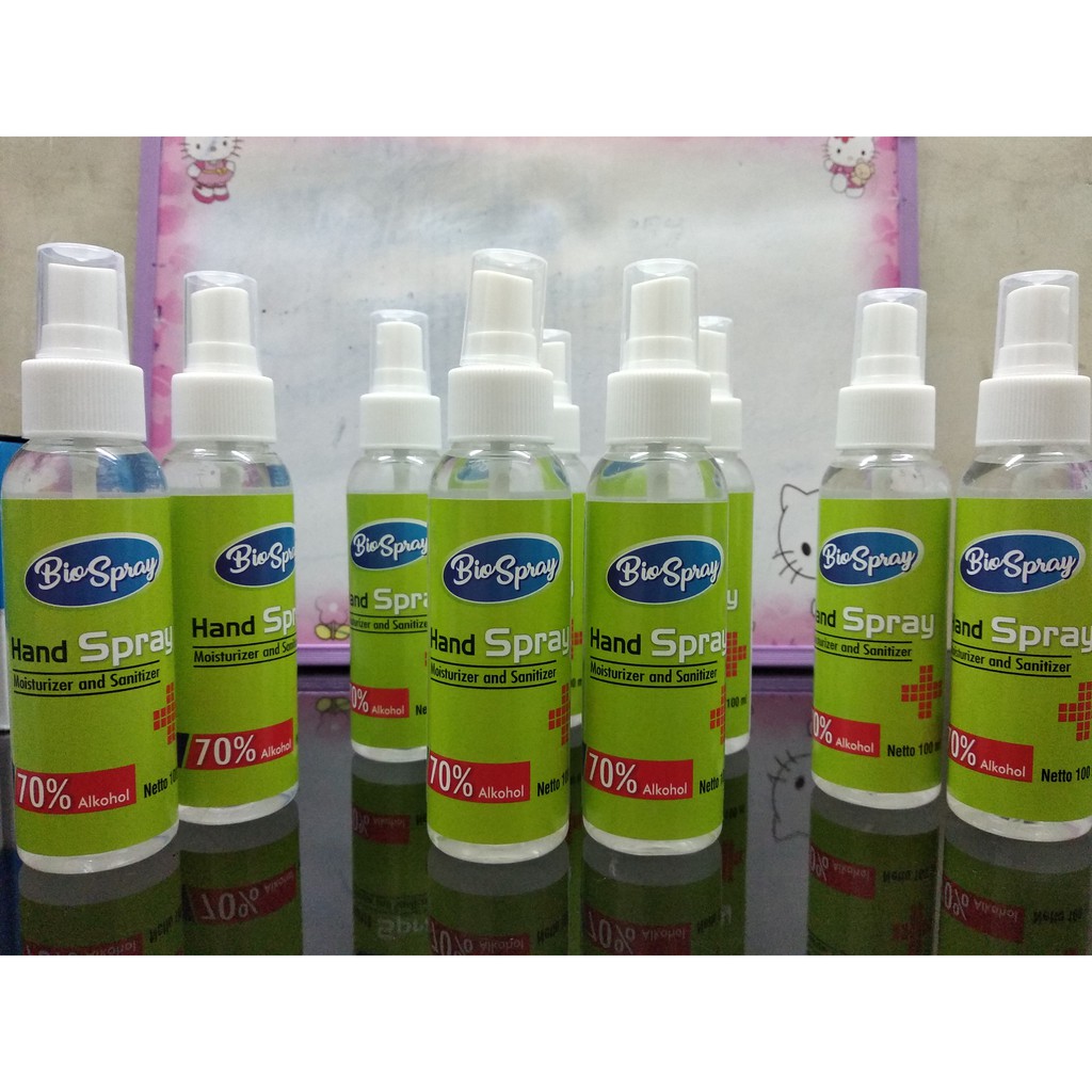 HAND SANITIZER BIO SPRAY 100ML TERMURAH ANTI VIRUS &amp; BAKTERI PEMBELIAN MAX-6