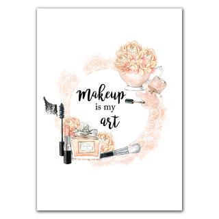 Makeup Wall Decor Canvas Painting Cosmetics Art Poster Quotes Picture Fashion Girl Bedroom Wall Art Prints No Framed Shopee Indonesia
