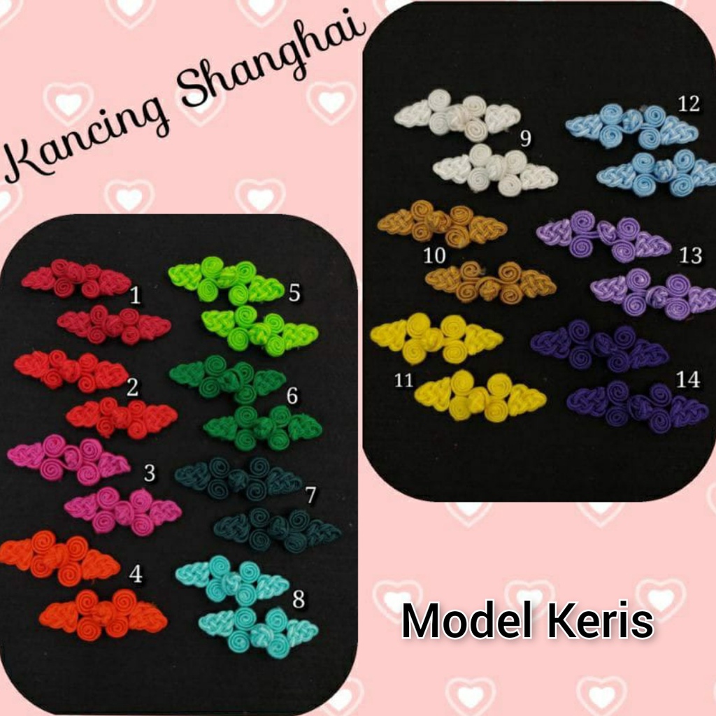 1 BUAH - APLIKASI IMLEK KANCING CINA + MUTIARA KERINCING | APLIKASI JEPIT &amp; BAJU