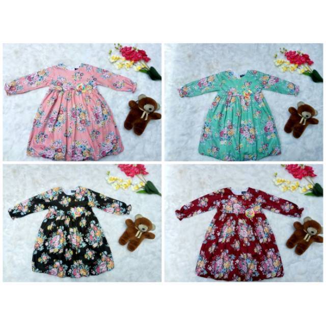Gamis Khaula Bunga Untuk Anak By Rifara Kids