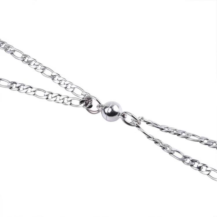 Kalung magnet pasangan / kalung stainless steel / kalung fashion pasangan / kalung fashion Korea / kalung impor / gelang kalung pasangan