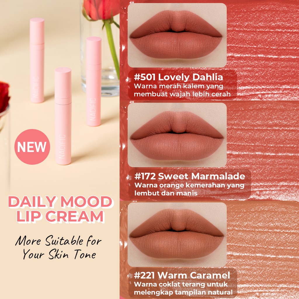 2021 NEW COLOR Nacific Daily Mood Lip Cream