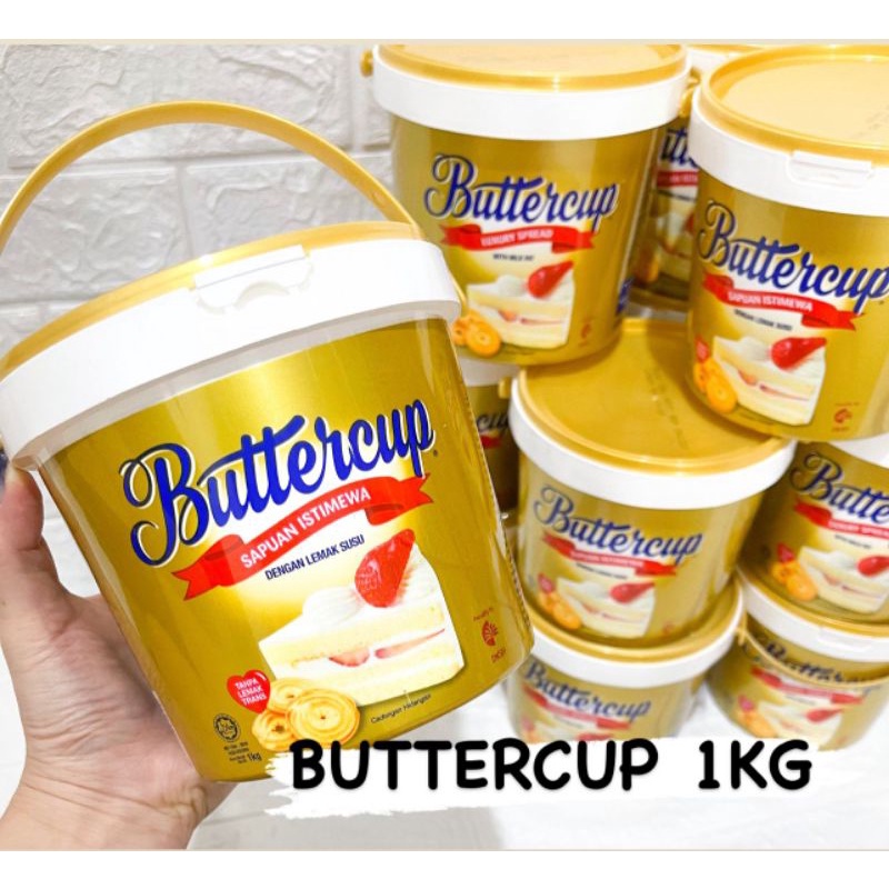 Luxury Spread With Milk Fat Margarine Margarin Mentega Buttercup 1kg ButterCup Malaysia HALAL