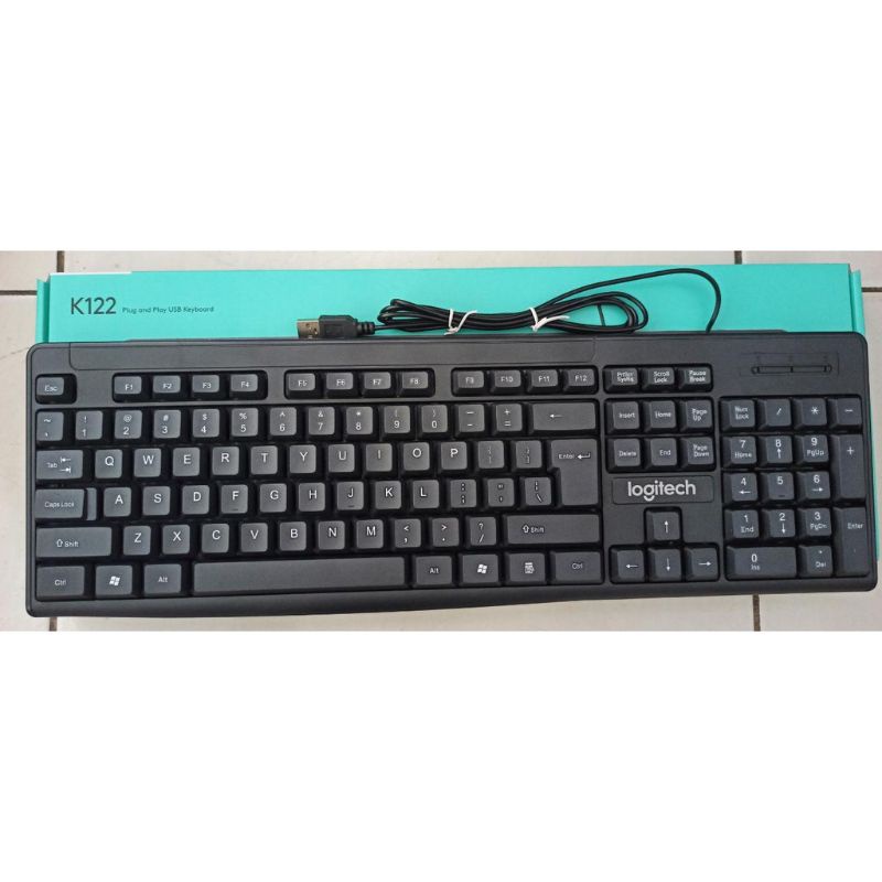 Paket Komplit Keyboard USB + Mouse + Mousepad Logitech