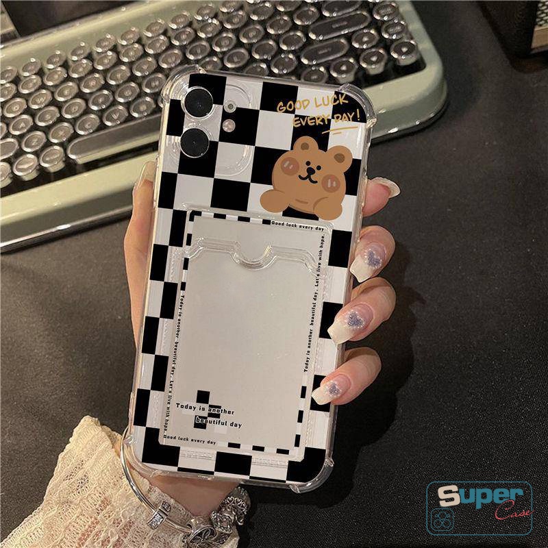 Soft Case Tpu Transparan Dompet Kartu Anti Jatuh Untuk Realme C12 C30 5 5i 5s C3 C11 2020 C25 9I C25s C21Y C25Y C20A C20A C11 2021