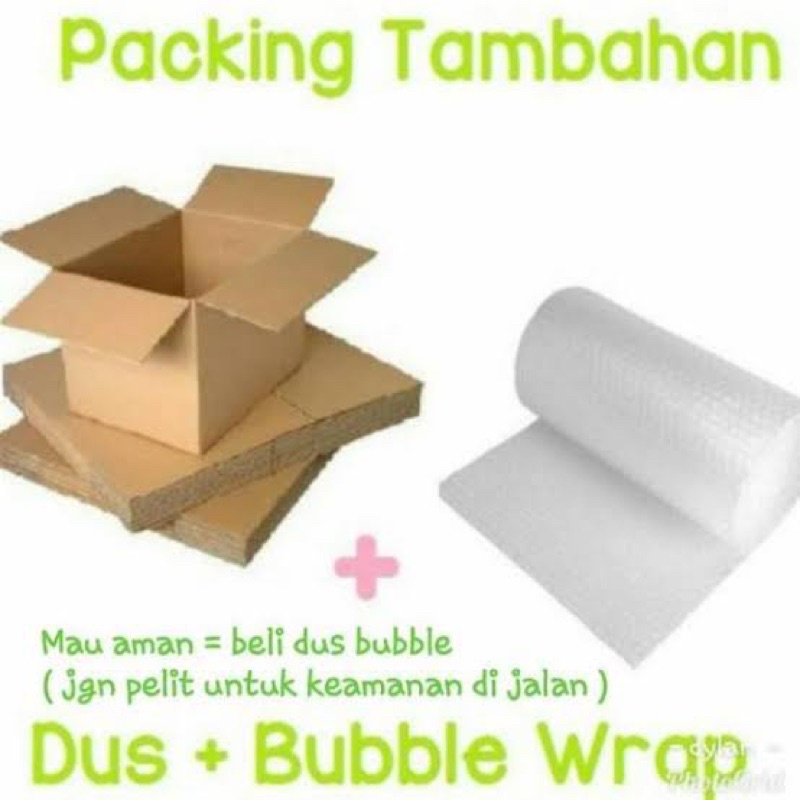 

PACKING DUS + BUBLE TAMBAHAN KEAMANAN PENGIRIMAN
