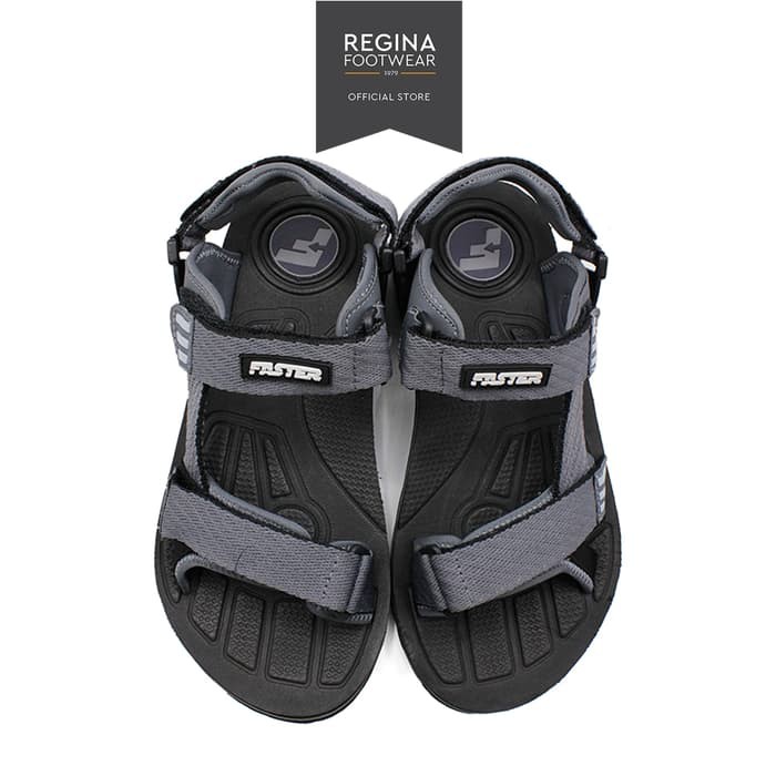 Terlaris Regina Footwear FASTER Sandal Gunung Pria Cartenz 02 Grey - Abu-abu Muda 39 Elegan