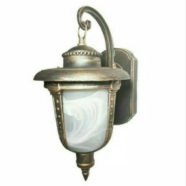 Lampu Dinding dan Pilar Antik Cat Bronze