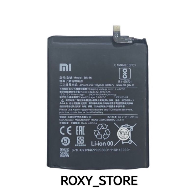 Baterai Batre Xiaomi Redmi Note 8 / Redmi 7 BN46 Original