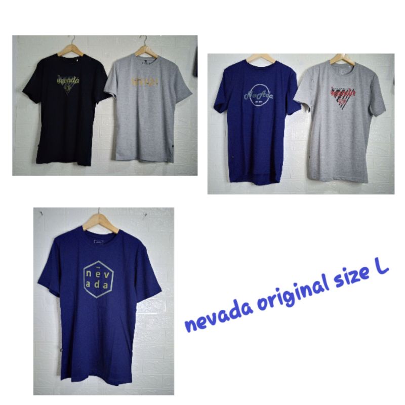 Kaos Nevada Pria Dewasa Size L