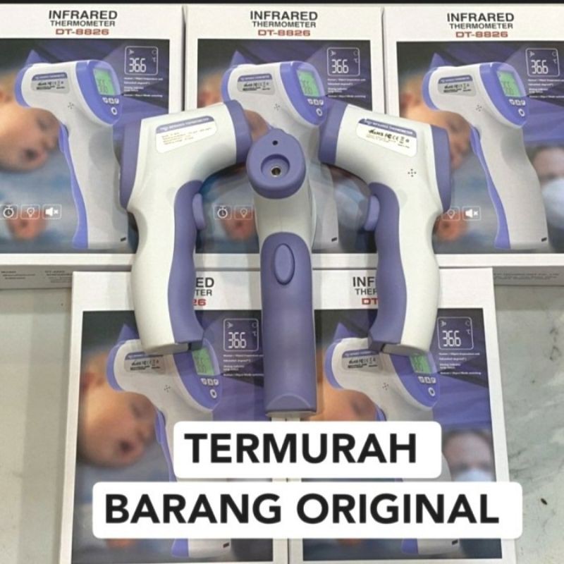 THERMOMETER INFRARED TEMBAK ALAT UKUR SUHU TUBUH OTOMATIS DIGITAL THERMO GUN IMPORT