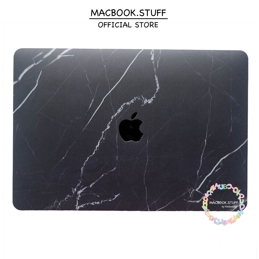 MACBOOK Case DRW MARBLE BLACK  NEW AIR PRO RETINA 11 12 13 14 15 16 INCH NON /  WITH CD ROOM / TOUCHBAR / TOUCH ID / M1 2020 2021 2022