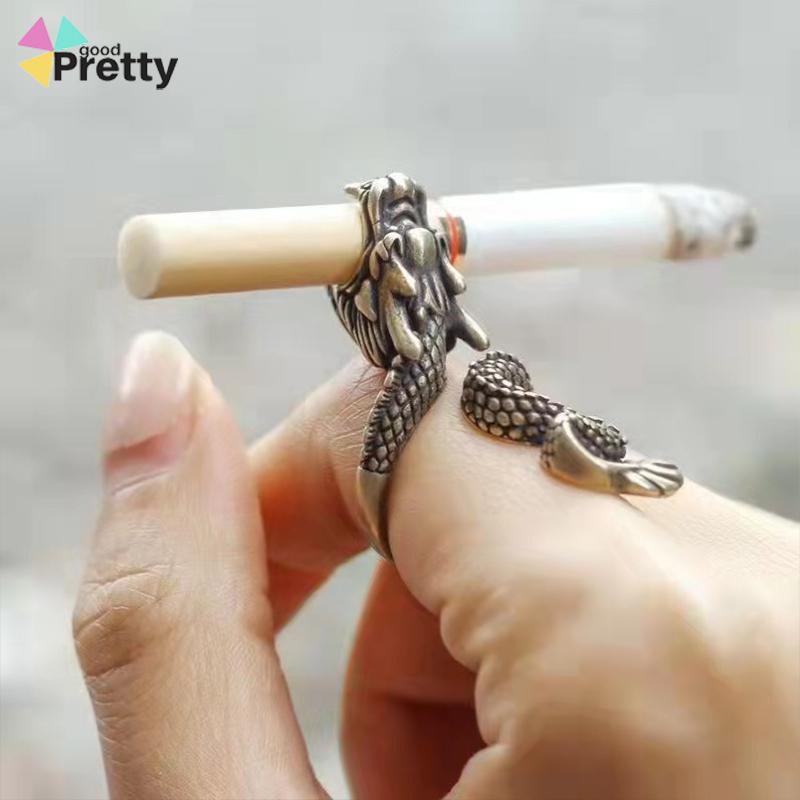 Cincin Holder Rokok Bentuk Naga Untuk Hadiah - PD