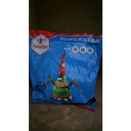 PUPUK NPK MUTIARA CAP TAWON 16 16 16 PENYUBUR SAYURAN, UMBI - UMBIAN DAN BUAH - BUAHAN