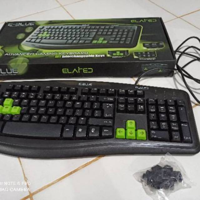 Keyboard e-blue elated