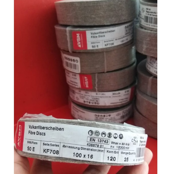 Amplas Fiber disc 4 inch VSM - P120