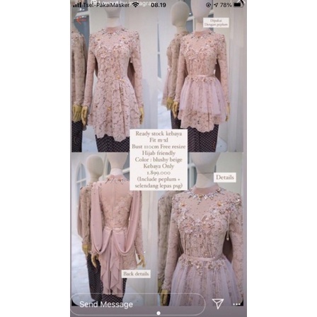 Preloved Kebaya Ivory