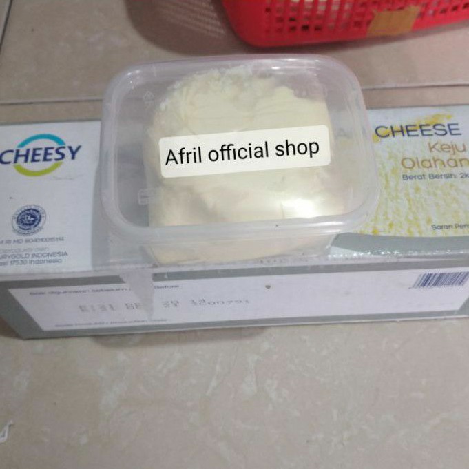 

Cheesy Keju cream cheese 250gr kemasan repack potongan keju olesan
