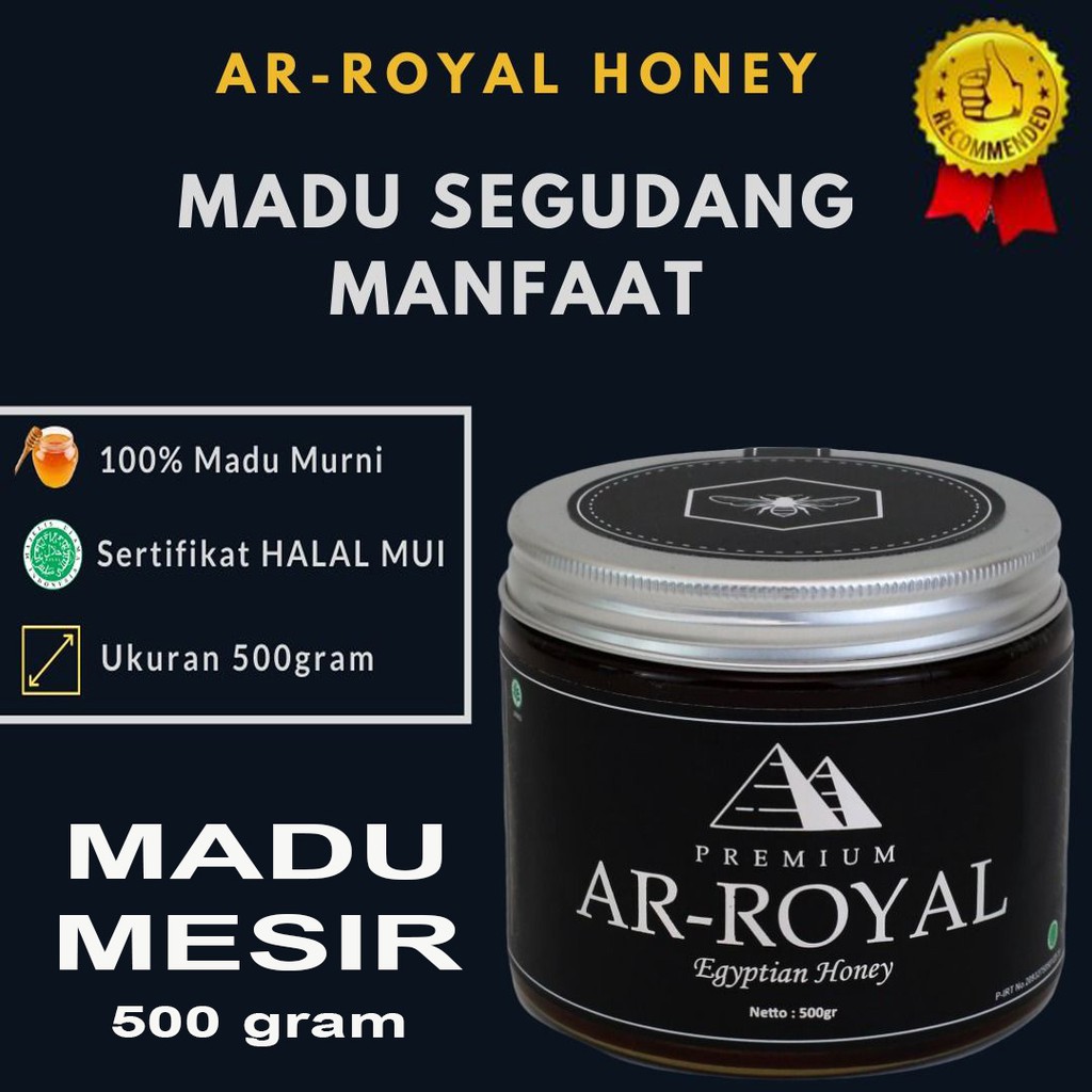 

MADU MURNI MADU MESIR MADU ASLI MADU ORIGINAL MADU PREMIUM MADU HONEY BEE PURE HONEY - 500 gram