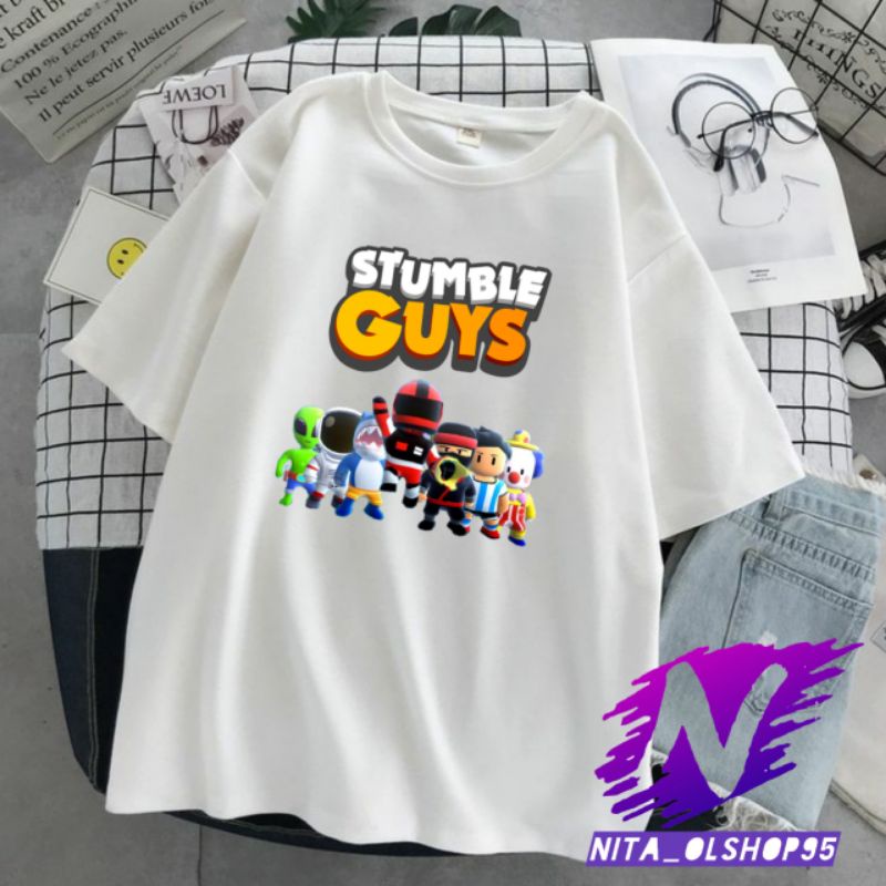 kaos stumble guys kaos anak stumble guys viral