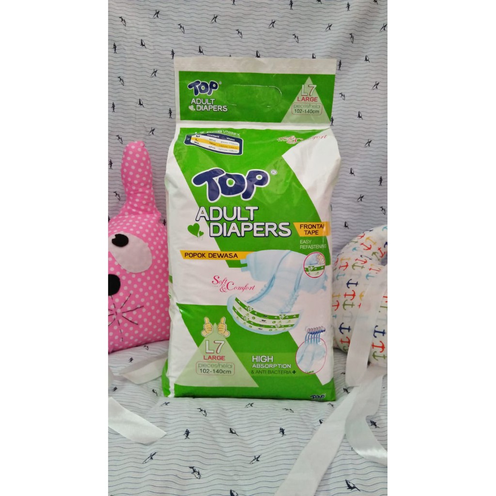 Top Adult Diapers ( popok dewasa ) L7 - HTA SUSU / PAMPERS / DIAPERS
