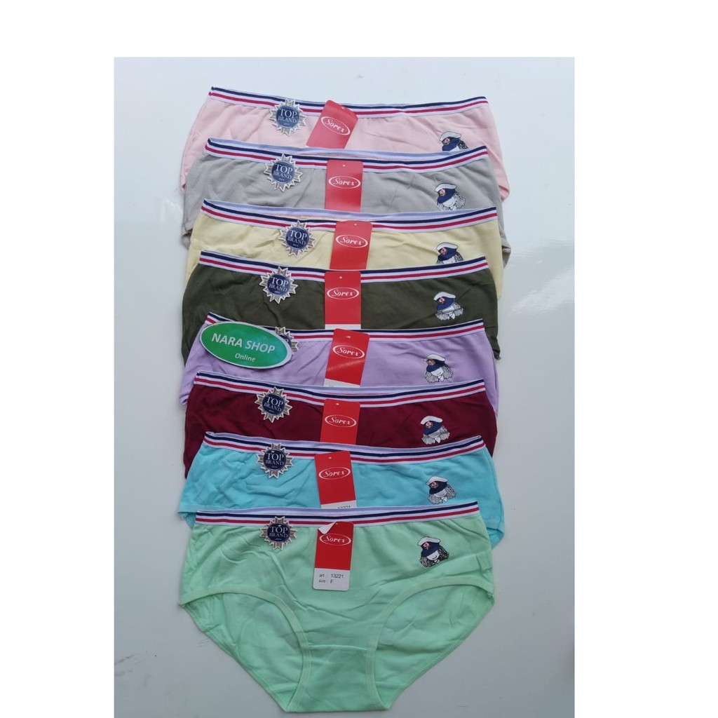 Ecer 1 Pcs CD Wanita Remaja Sorex 13221 | Pakaian Dalam Wanita | Cd Wanita Remaja | Sorex Dewasa |CD