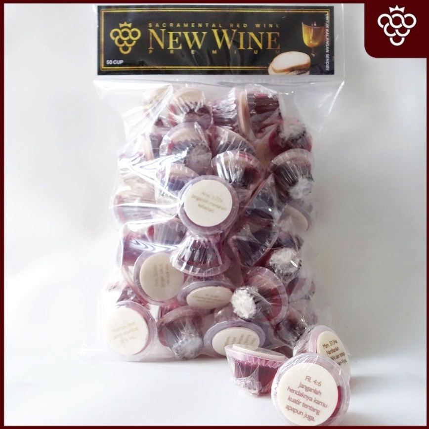

Paket Minuman Perjamuan Gereja NW Premium Isi 50+Hosti Ayat