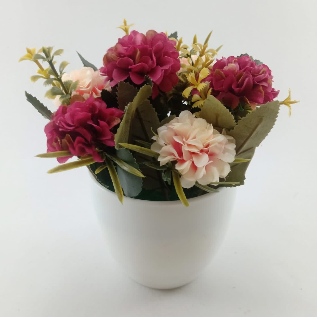 COD BUNGA DANDELION  BUNGA PLASTIK BUNGA ARTIFISIAL BUNGA PAJANGAN IMITASI TANAMAN PLASTIK BP8816-MERAH