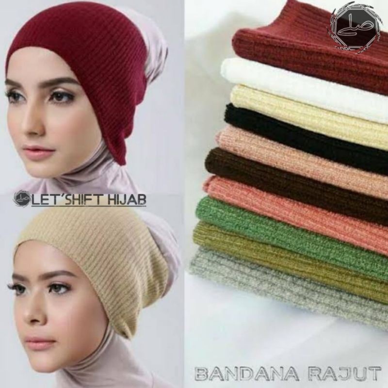 CIPUT RAJUT/BANDANA RAJUT/ INNER KERUDUNG/ DALAMAN KERUDUNG MURAH