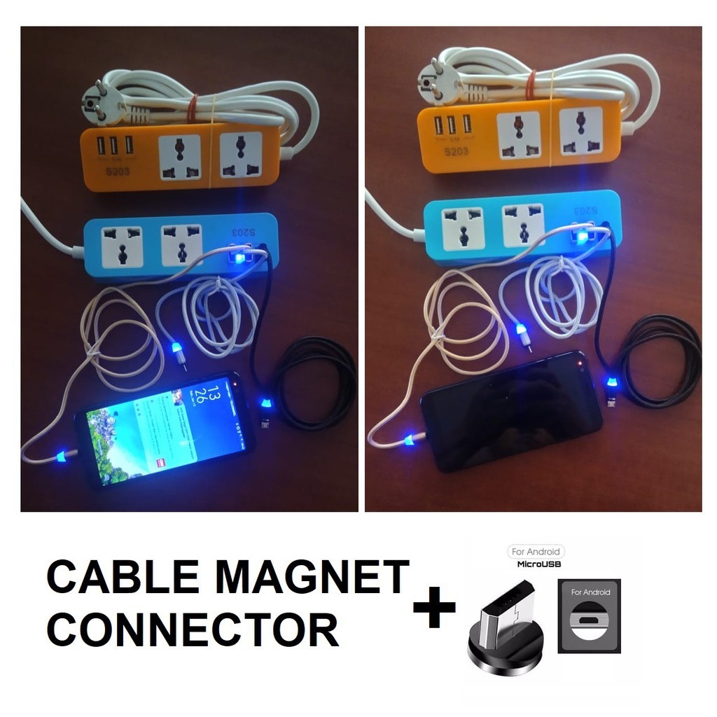 YA 195 - Kabel Charger Magnetic USB / Kabel Magnet / Kabel Cas