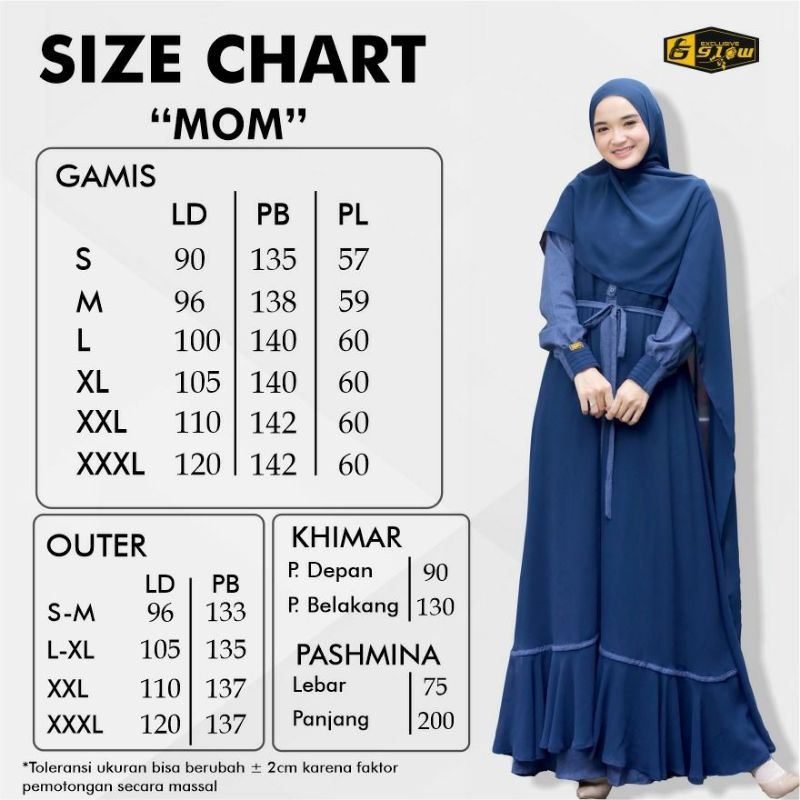 Ready Family Set Gamis Set Famset Habibi Ainun Hanun by Glow Exclusive