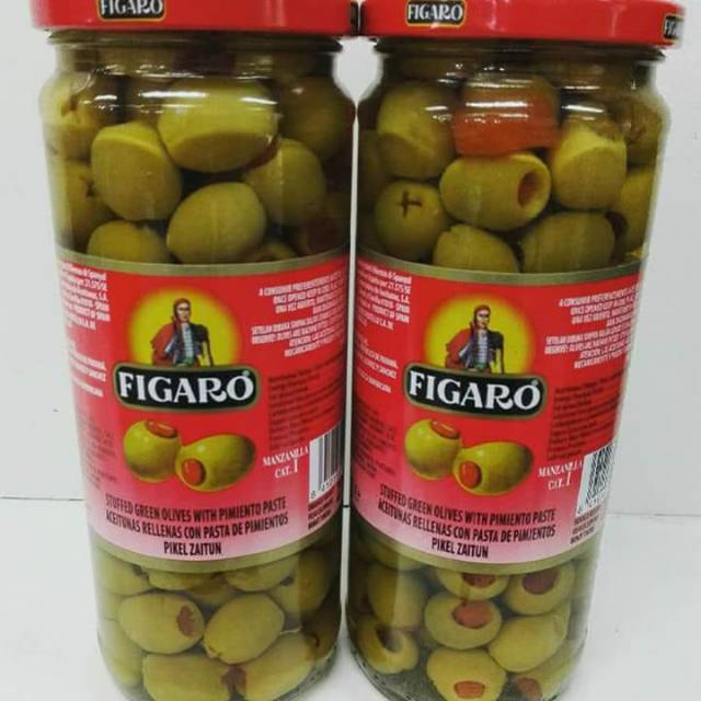 

figaro buah zaitun hijau 450 gram