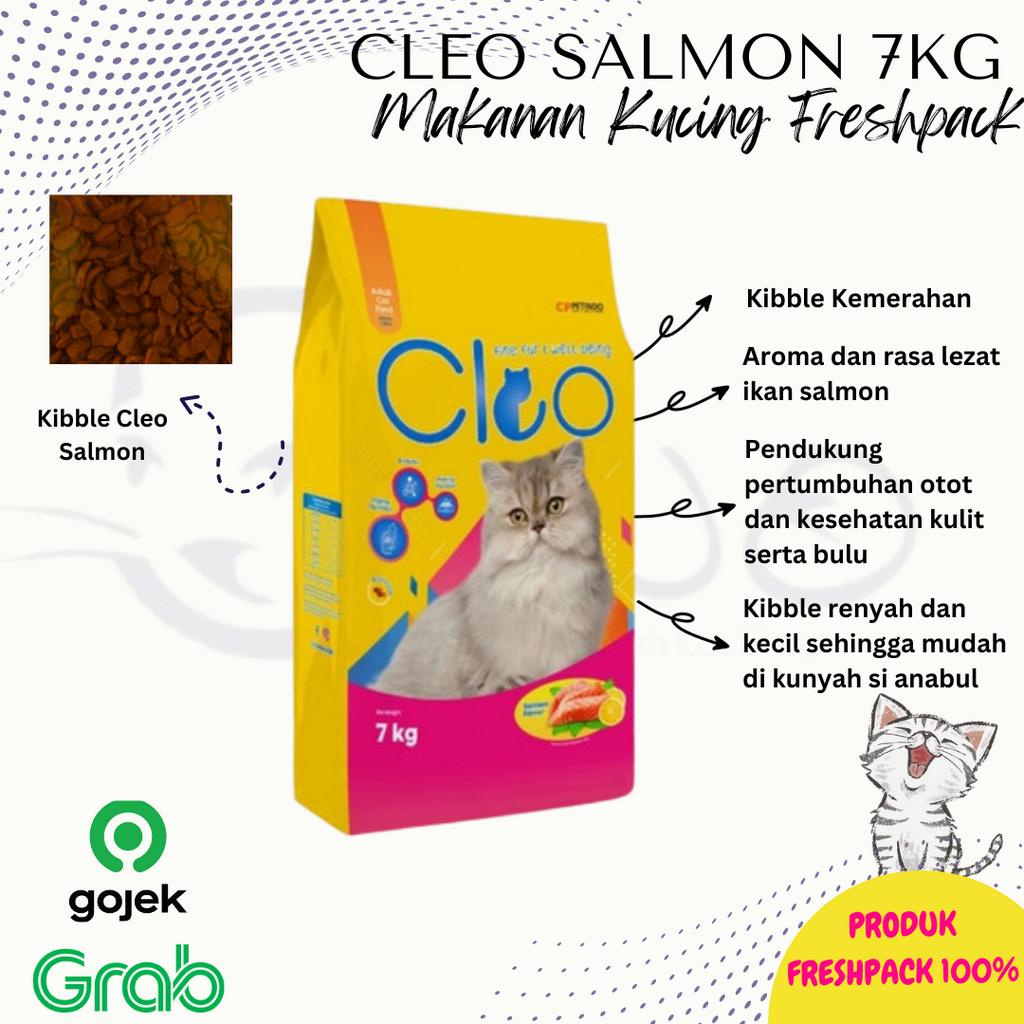 KHUSUS GOJEK MAKANAN KUCING CLEO SALMON 7KG 7 KG CATFOOD CAT FOOD