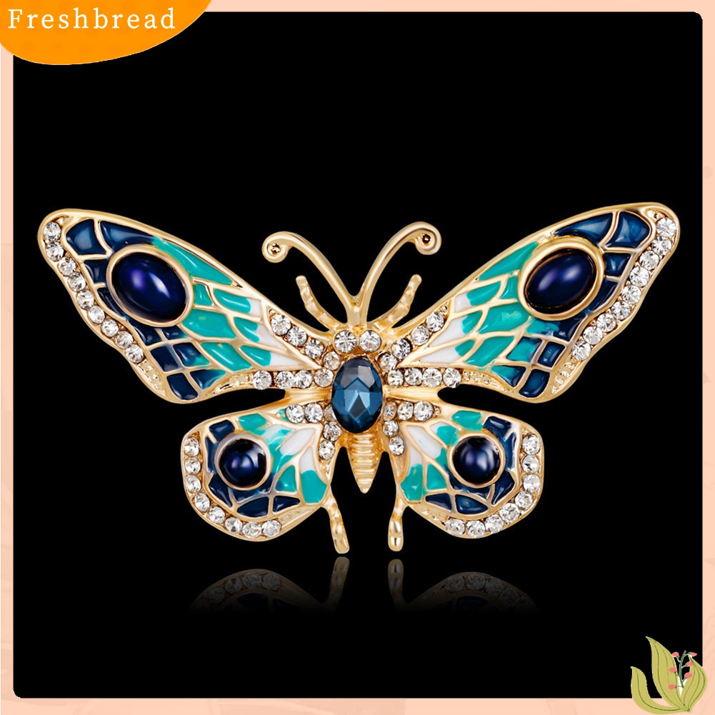 Terlaris Women's Fashion Butterfly Rhinestone Brooch Pin Breastpin Wedding Bridal Jewelry