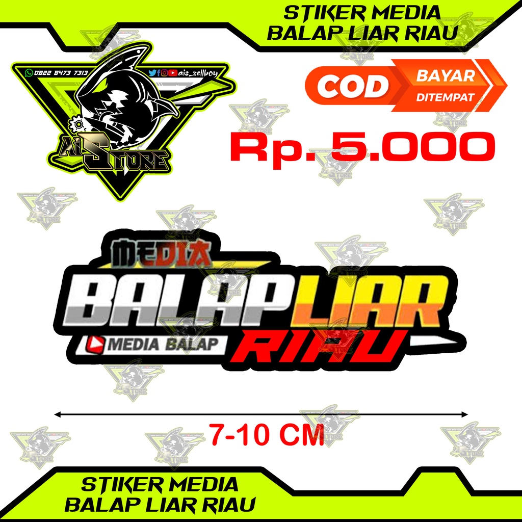Stiker Media Balap Liar Riau