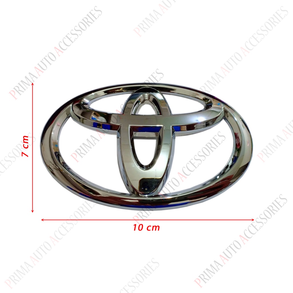 Logo Emblem Mobil TOYOTA CHROME 10 CM