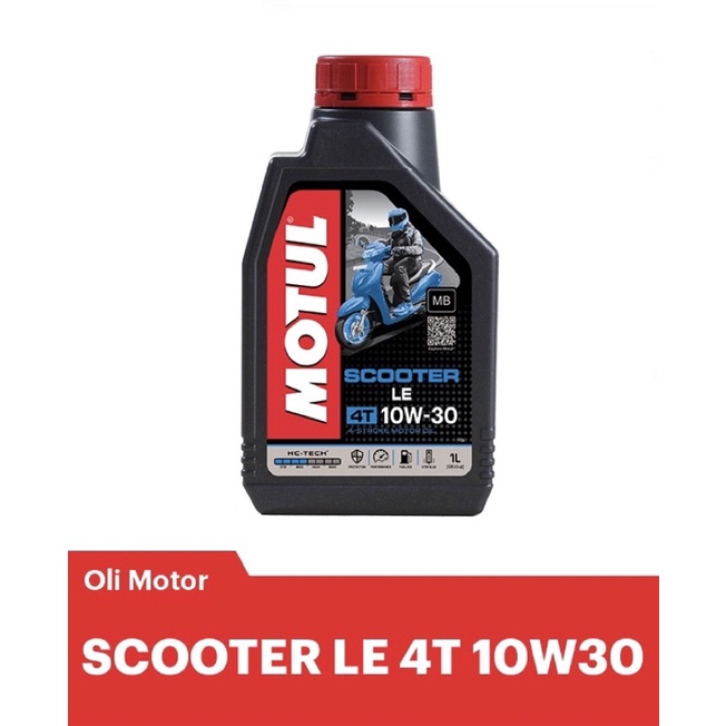 Oli Motul Scooter LE 10w-30 1 Liter (BIRU) Oli Motul Matic 1 Liter Original