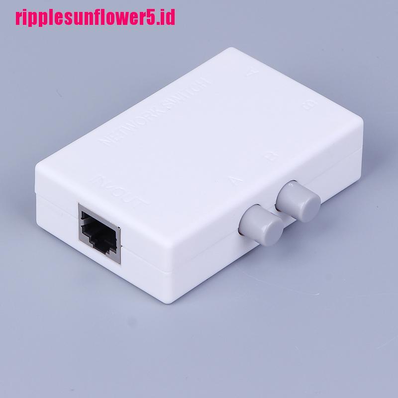 Switch Splitter Jaringan ethernet 2 port AB 2In1 / 1In2 RJ45 mini