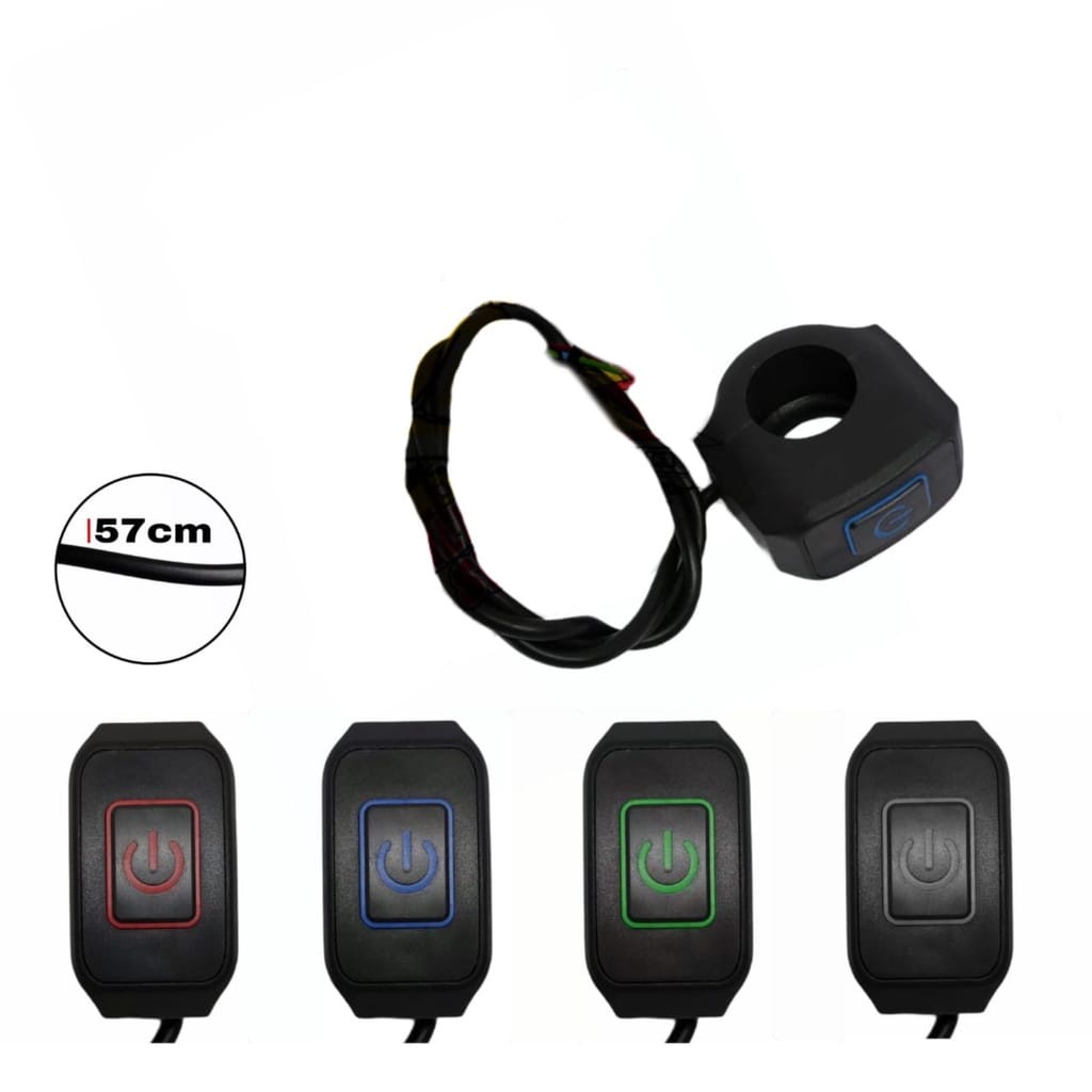 Saklar On Off Motor Lampu led power button on off led saklar stang motor adv ninja fu vixion NMAX