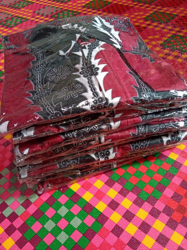 Kemeja Batik Lengan Panjang 021 Risna Batik Hrb026 Hem Batik Murah Seno Sogan Bakung Padi Manggar
