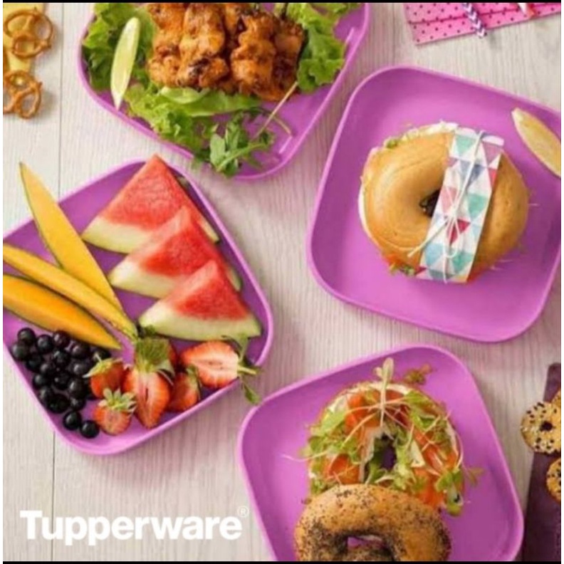 Tupperware breakfast plate - piring salad - piring saji - piring masakan