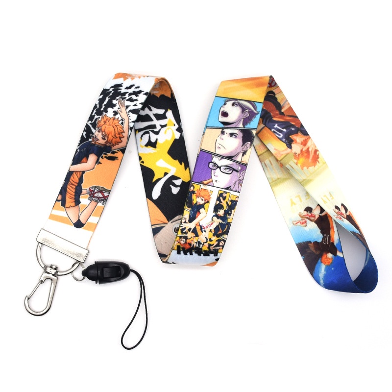 Tali Lanyard Motif Anime Volleyball Junior Untuk Gantungan Kunci / Handphone