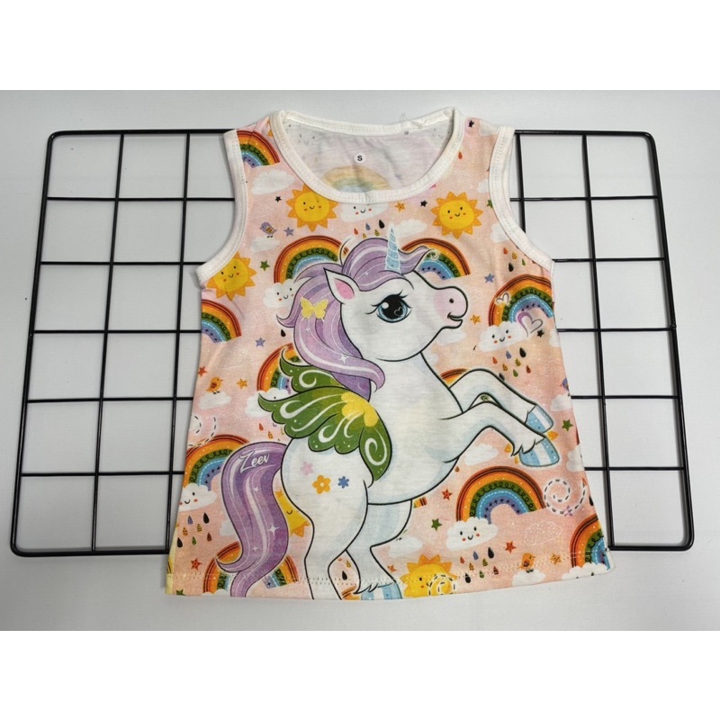 Kaos singlet anak perempuan-singlet UNICORN 1-10 tahun